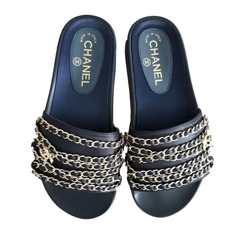 chanel perspex slides|sandals in chanel.